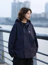 ユニセックスデザインの不規則ジャケット【秋冬用・ボタン付き・カジュアルスタイル】