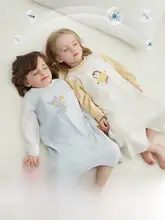 赤ちゃん用 軽やかな四季対応の綿製連体寝間着【防踢仕様・カジュアルホームウェア】