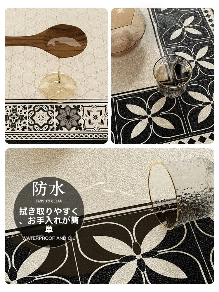 円形テーブルの定義とは？防水・防油機能付きレザー風マットの実用性と設置ガイド