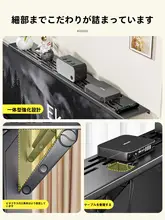 穴あけ不要テレビボックス収納ラック【ルーター・リモコン置き・隠し収納】