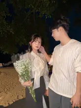 春の雰囲気を感じる！リボン付きブラウス【女性用・韓国風・ゆったりデザイン】