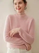 極上の柔らかさの100%カシミアセーター【ハイネック・秋冬用・ゆったりデザイン】