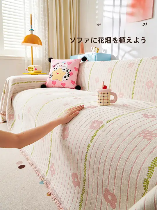 全カバー可能な皮製ソファカバー【オールシーズン対応・ふんわりクッション付き】