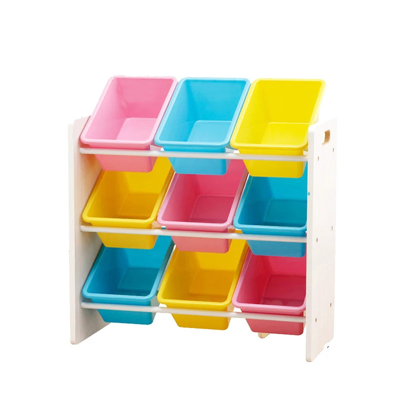 カラフルな子供部屋用玩具収納ラックTHR系列-277191の実際の収納効率と使い勝手