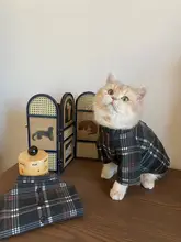秋冬用 ペット用 コート【イギリス風・暖かいウール生地・犬猫用】