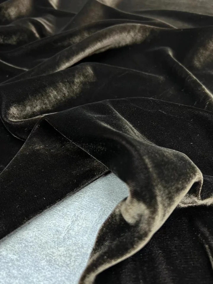 春秋用無地エラスティックシルクジョーロン生地【高級ドレス用】
