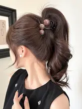 髪の量が少ない方向け 中型ショートクリップ【高級感・シャーククリップ・ヘアアクセサリー】