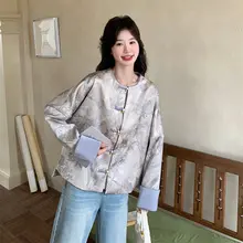 新中式デザインの提花外套【春秋用・女性・小さめサイズ】