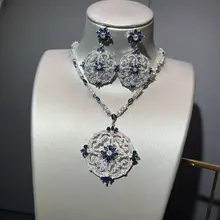 優雅な透か  しデザインの黄色ジルコンネックレス＆イヤリング【デイリー用・ロングドレスとのコーディネートに最適】（セットアップ対応）