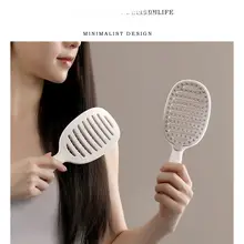 高崩れ防止！ロングカールヘアスタイリングブラシ【女性用・ボリュームアップ】
