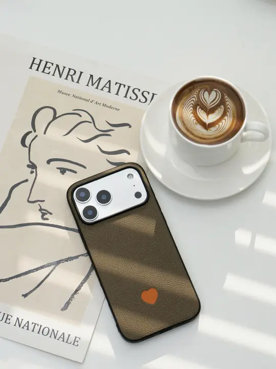 真皮パッチワークスマホケース【iPhone・Huawei・Samsung対応・ナチュラルデザイン】
