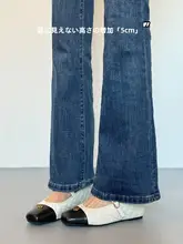 フラットバレエシューズ【ひし形・内増高・マリージェーン・山茶花デザイン】（セットアップ対応）