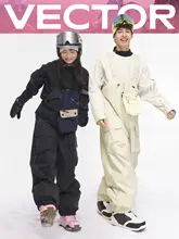 VECTOR スノーボード用 防水サスペンダーパンツ【ゆったりシルエット・スノースポーツ用】