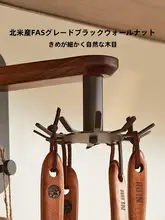 壁掛け多機能回転フック【スプーン・シャベル用・穴あけ不要・八本爪】