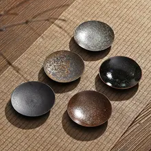 粗陶製茶器用トレイ【日本風・隔熱・伝統的デザイン】