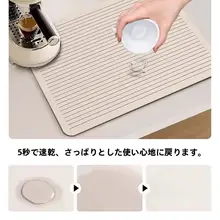 吸水マット【防水・耐油・耐熱・シリカゲル製・水切り効果】