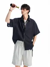 リネン素材の半袖シャツ【夏用・通気性・メンズ・薄手】