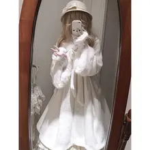 冬の甘美な花柄ウールロリータコート【小柄対応・華やかなシルエット】