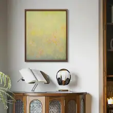 南洋風の手描き油絵【中式茶室用・幸福の象徴・アートインテリア】