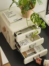 シンプルなレトロデザインの多段抽斗式ファイルキャビネット【金属製・オフィス用収納】