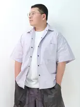 シンプルなデザインの半袖シャツ【ポケット付き・カジュアル・速乾】