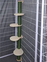 猫用爪柱付きキャットタワー【トンネル・遊び場・縄編み】
