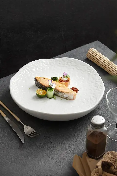 創造的な商用ホテル用プレート【洗練された盛り付け用・フルーツ・デザート・冷菜用】