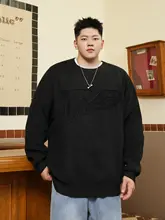 ニット セーター メンズ クルーネック 立体ジャカード編み オーバーサイズ ゆったり 大きいサイズ ストリート 冬 「THE PANG」