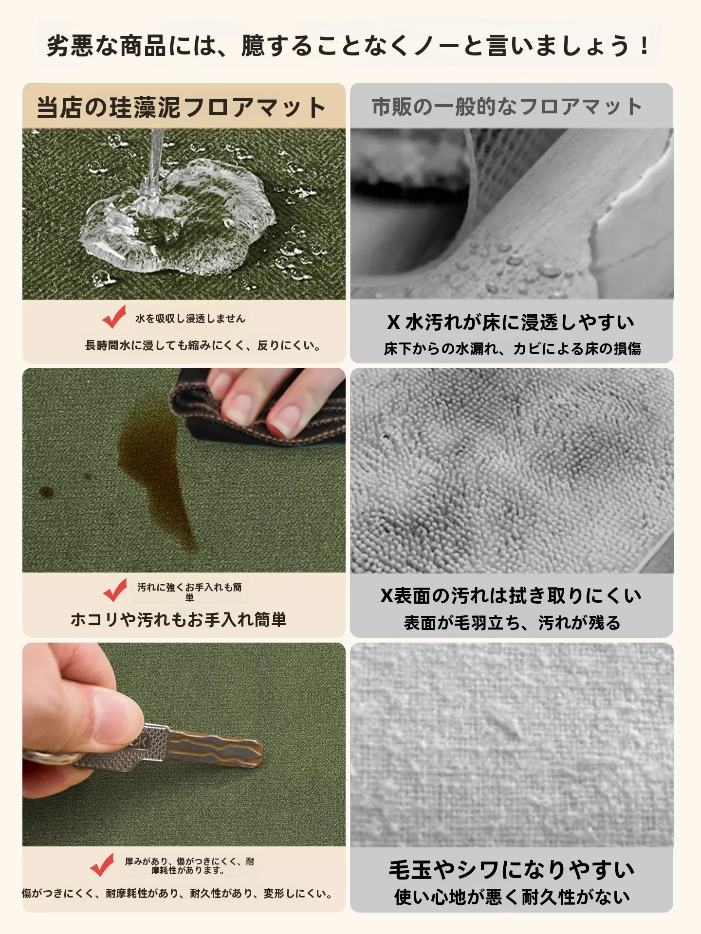 抗菌吸水バスマット ラグマット 長方形：法式デザインの矩形地垫が提供する実用性と衛生性