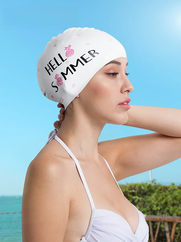 COPOZZ シリコン製スイミングキャップ：ロングヘア対応の耳保護付き防水モデル
