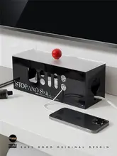 タップ収納ボックス アクリル 北欧風 デスク周り 防塵 配線整理 ケーブルボックス 「Easygood」