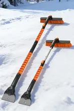 雪かき用スノーシャベル【車両用・ガラス窓の霜取りに最適・車を傷めないデザイン】