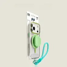 マグネット式スマホスタンド【調節可能・ストラップ付き・対応機種多数】