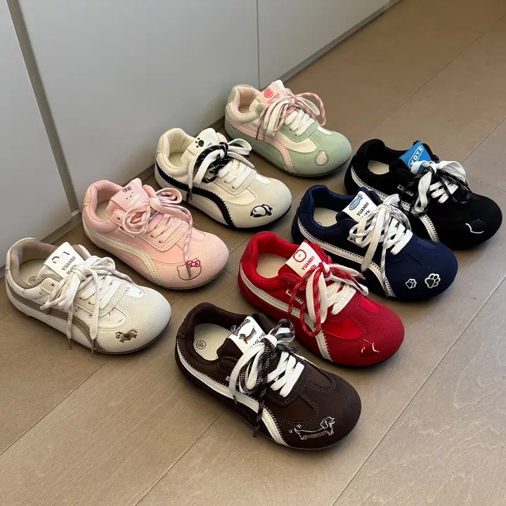 春夏用通気性の良い大きなつま先のカジュアルシューズ【広幅・軽量・デザイン】