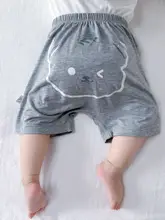 夏用 赤ちゃん用 カートゥーンデザインのショートパンツ【モダール・薄手・五分丈】（セットアップ対応）