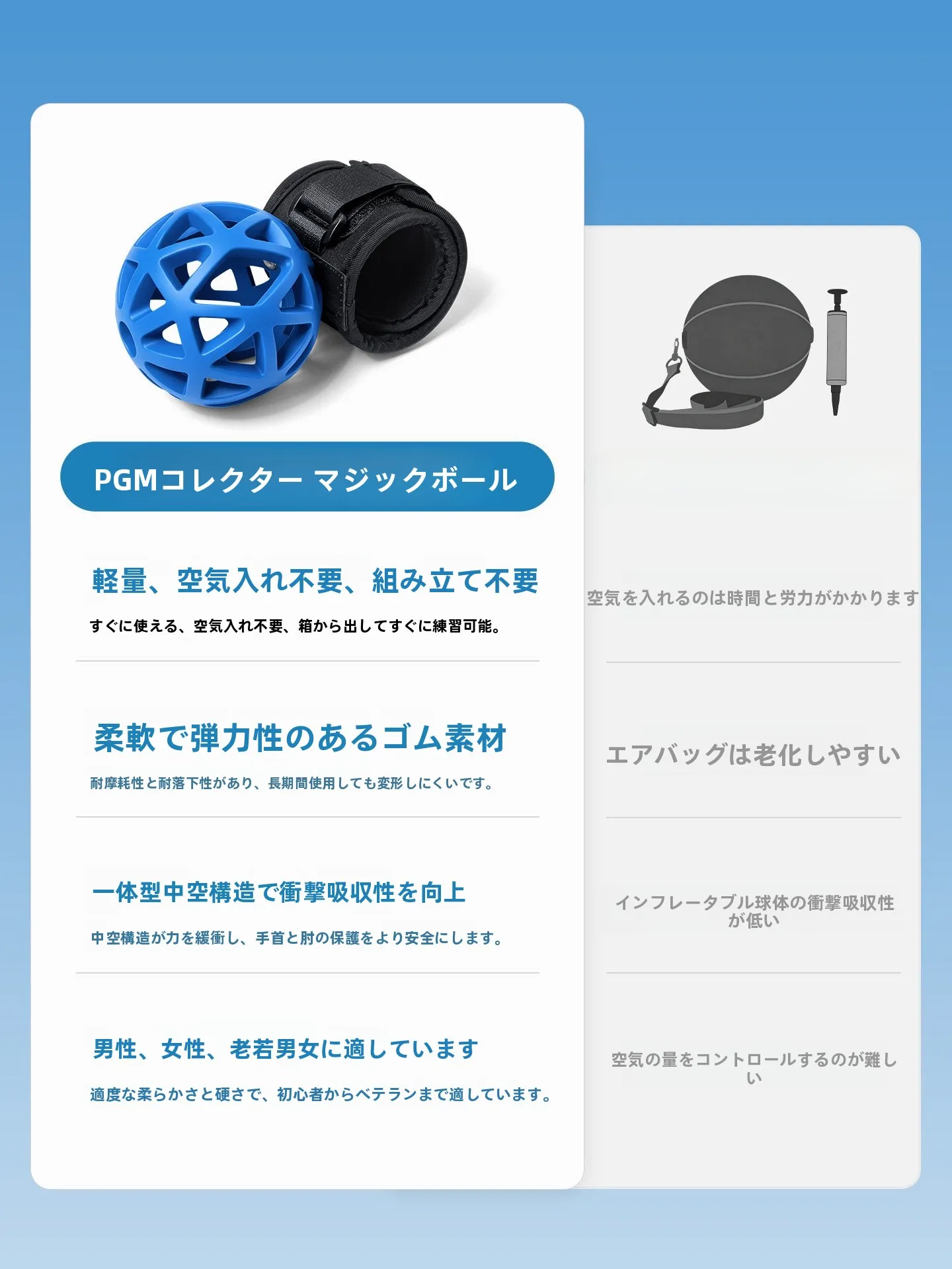 アイアンカーボン男性プロとマジックボールの違いは？本当に効果があるのか？