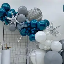 4D立体星型水滴デザインのアルミ膜バルーン装飾【開業イベント・店舗・バーに最適】