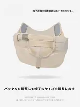 速乾性、通気性、日焼け止め付きひさしキャップ キャップ