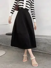 花苞デザインのハイウエストスカート【コムスタイル・ミディ丈・大きなフレア】（セットアップ対応）