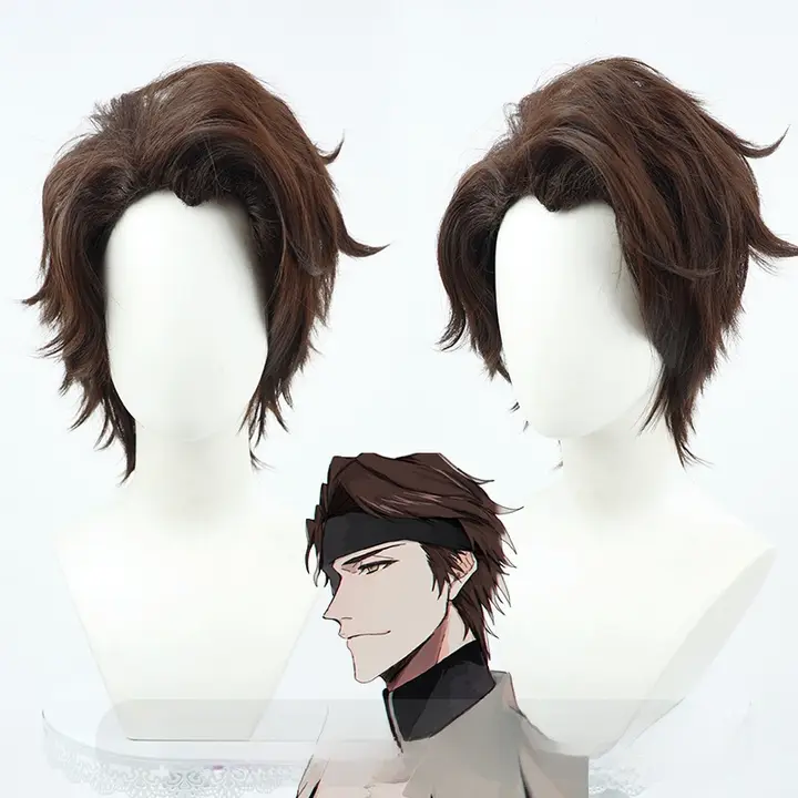 BLEACH キャラクターコスプレウィッグ【毛先乱れスタイル・茶色】