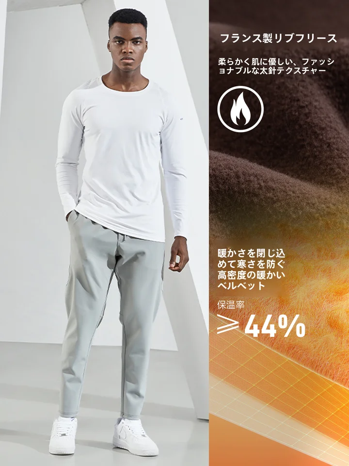 SOSOLEMON 秋冬用 軽量速乾ランニングパンツ【ストレッチ・フィット感・男性用・ヒップアップ効果】