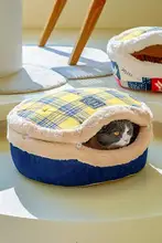 冬用 あんこ風キャットハウス【閉じたデザイン・保温効果】