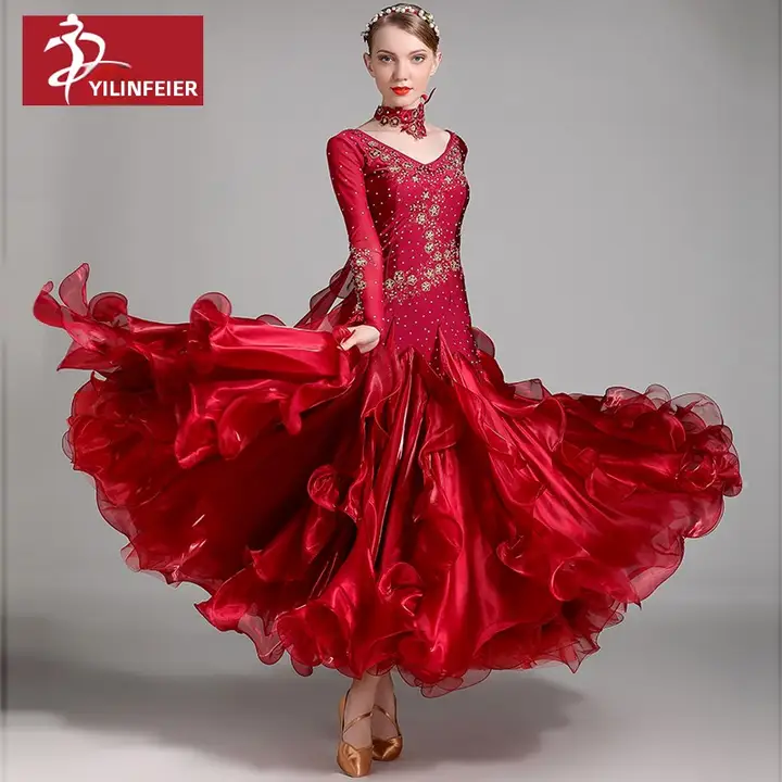 Yilin Feier モダンダンススカートパフォーマンス衣装