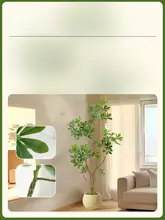 フェイクツリー リビングに最適 装飾用 セラミック グリーン植物スタイル