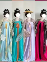春夏用 唐風仕立ての女性用ロングブラウススカート【通気性のある人棉】