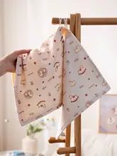 可愛らしい木馬デザインの子供用コットンハンドタオル【六層フリース・吸水性・極上の柔らかさ】（セットアップ対応）