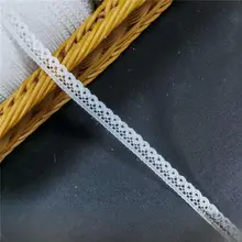 白色レーストリム麻ひもDIY材料【手作り刺繍用・極上の柔らかさ・幅1.2cm】