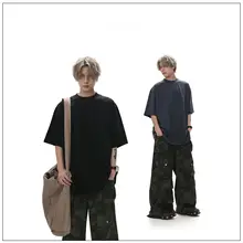 Tシャツ メンズ 半袖 厚手 ダメージ加工 オーバーサイズ ヴィンテージ 夏「GBofficial」