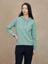 秋冬用 レディース フード付き ニットパーカー【カジュアル・ゆったりタイプ】