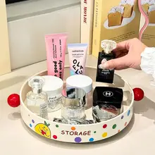 可愛いキッチン調味料ラック【回転トレー・多機能・デスクトップ収納】